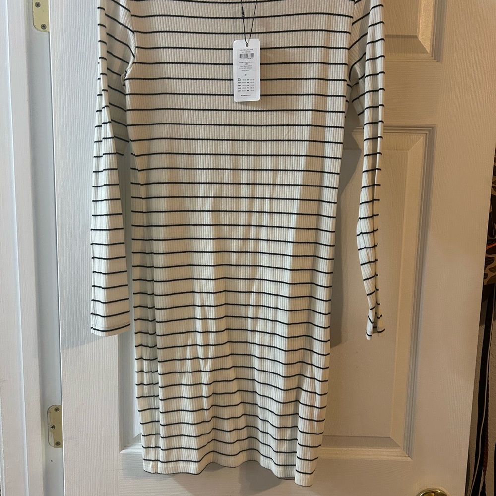 Striped Long Sleeve Dress
